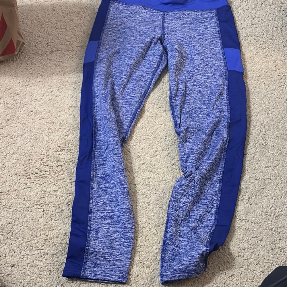 Blue Athletic Leggings